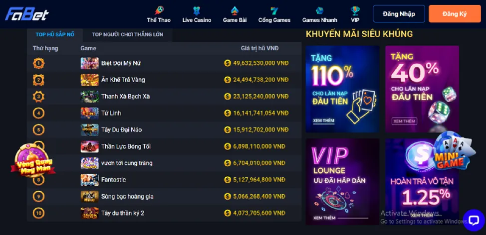 Tốc độ nhanh chóng và trải nghiệm mượt mà với ga567 win